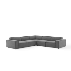 Restore 5-Piece Sectional Sofa - Charcoal Style B 