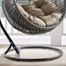 Garner Teardrop Outdoor Patio Swing Chair - Gray Mocha - MOD5476