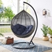Garner Teardrop Outdoor Patio Swing Chair - Gray Navy - MOD5477