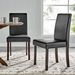 Prosper Faux Leather Dining Side Chair Set of 2 - Black - MOD5482