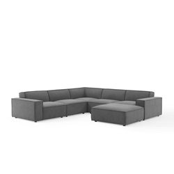 Restore 6-Piece Sectional Sofa - Charcoal Style B 