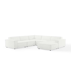 Restore 6-Piece Sectional Sofa - White Style B 