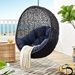 Encase Swing Outdoor Patio Lounge Chair Without Stand - Black Navy - MOD5521