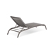 Savannah Mesh Chaise Outdoor Patio Aluminum Lounge Chair - Gray - MOD5599