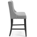 Baron Upholstered Fabric Counter Stool - Light Gray - MOD5658