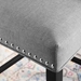 Baron Upholstered Fabric Bar Stool - Light Gray - MOD5664