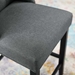 Baronet Tufted Button Upholstered Fabric Counter Stool - Gray - MOD5669