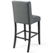 Baronet Tufted Button Upholstered Fabric Bar Stool - Gray - MOD5675