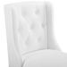 Baronet Tufted Button Faux Leather Bar Stool - White - MOD5678
