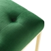 Privy Gold Stainless Steel Performance Velvet Dining Chair - Gold Emerald - MOD5685