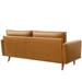 Valour Upholstered Faux Leather Sofa - Tan - MOD5719