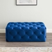 Amour 48" Tufted Button Entryway Performance Velvet Bench - Navy - MOD5724