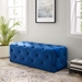 Amour 48" Tufted Button Entryway Performance Velvet Bench - Navy - MOD5724