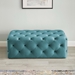 Amour 48" Tufted Button Entryway Performance Velvet Bench - Sea Blue - MOD5725