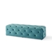 Amour 60" Tufted Button Entryway Performance Velvet Bench - Sea Blue - MOD5731