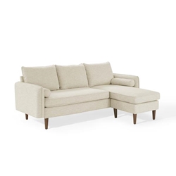 Revive Upholstered Right or Left Sectional Sofa - Beige 