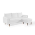 Revive Upholstered Right or Left Sectional Sofa - White