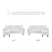 Revive Upholstered Right or Left Sectional Sofa - White - MOD5967