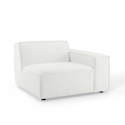 Restore Right-Arm Sectional Sofa Chair - White 