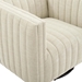 Conjure Tufted Swivel Upholstered Armchair - Beige - MOD6154