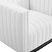 Conjure Tufted Upholstered Fabric Armchair - White - MOD6160
