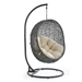 Hide Outdoor Patio Sunbrella® Swing Chair With Stand - Gray Beige - MOD6165