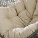 Hide Outdoor Patio Sunbrella® Swing Chair With Stand - Gray Beige - MOD6165