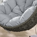 Hide Outdoor Patio Sunbrella® Swing Chair With Stand - Gray Gray - MOD6166
