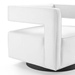 Booth Performance Velvet Swivel Armchair - White - MOD6186