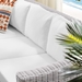 Conway Sunbrella® Outdoor Patio Wicker Rattan Sofa - Light Gray White - MOD6254