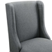 Baron Counter Stool Upholstered Fabric Set of 2 - Gray - MOD6351
