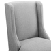 Baron Bar Stool Upholstered Fabric Set of 2 - Light Gray - MOD6357