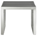 Gridiron Small Stainless Steel Bench - Silver - MOD6451
