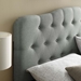 Annabel Full Upholstered Fabric Headboard - Gray - MOD6462