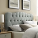 Annabel Full Upholstered Fabric Headboard - Gray - MOD6462