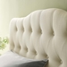 Annabel King Upholstered Fabric Headboard - Ivory - MOD6469