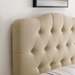Annabel Twin Upholstered Fabric Headboard - Beige - MOD6473