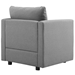Activate Upholstered Fabric Armchair Set of 2 - Light Gray - MOD6510