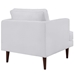 Agile Upholstered Fabric Armchair Set of 2 - White - MOD6516