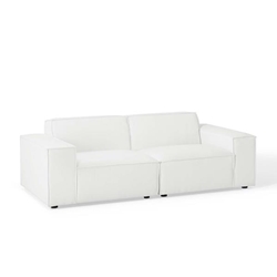 Restore 2-Piece Sectional Sofa - White 