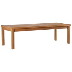 Upland Outdoor Patio Teak Wood Coffee Table - Natural 