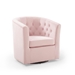 Prospect Tufted Performance Velvet Swivel Armchair - Pink - MOD6705