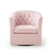Prospect Tufted Performance Velvet Swivel Armchair - Pink - MOD6705