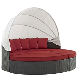 Sojourn Outdoor Patio Sunbrella® Daybed - Canvas Red Style B 