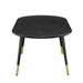 Vigor Oval Coffee Table - Black - MOD6887