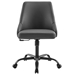 Designate Swivel Vegan Leather Office Chair - Black Gray - MOD7073