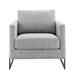 Posse Upholstered Fabric Accent Chair - Black Light Gray - MOD7082
