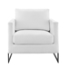 Posse Upholstered Fabric Accent Chair - Black White - MOD7083