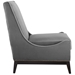 Confident Lounge Chair Upholstered Performance Velvet Set of 2 - Gray - MOD7133