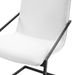 Pitch Dining Armchair Upholstered Fabric Set of 2 - Black White - MOD7140